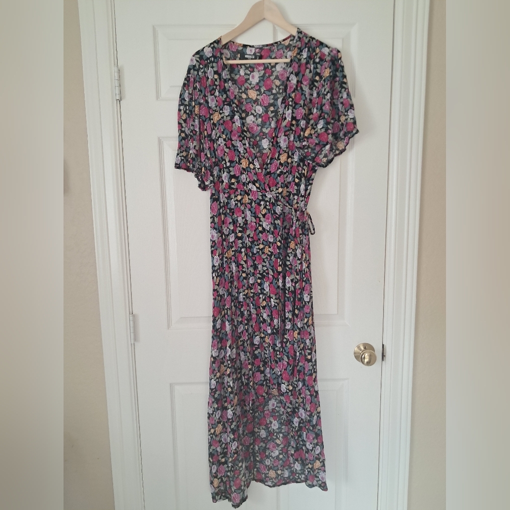 Floral Wrap Dress